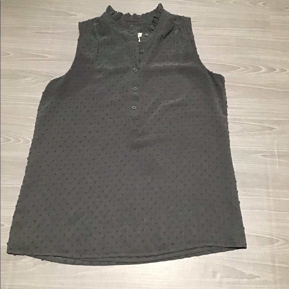 -J Crew sleeveless olive green tank w buttons. 4